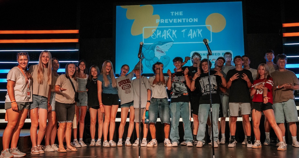 Parker Youth 4 Youth students at the Prevention Shark Tank