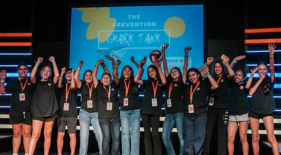 South Mountain Works students at the Prevention Shark Tank